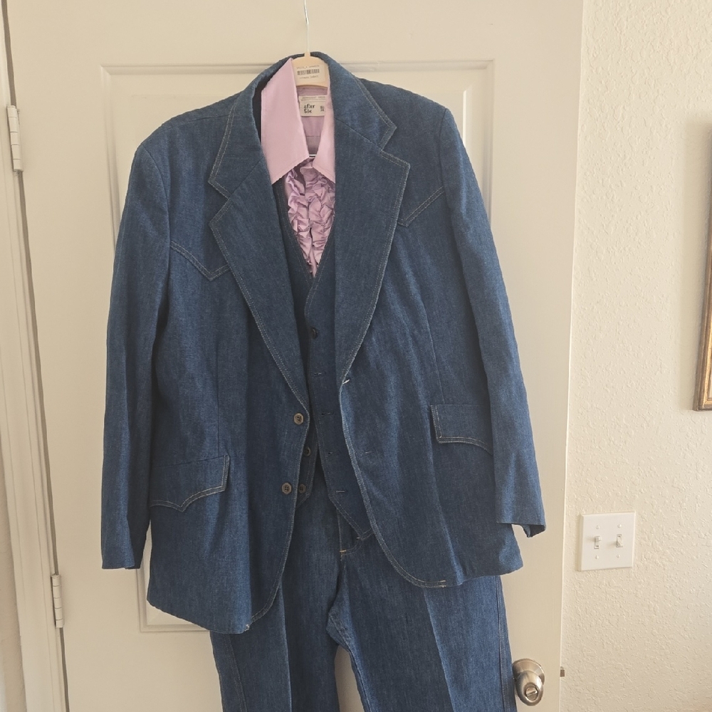 Lee Denim Three-Piece Suit 46R, 40x32 Pants
